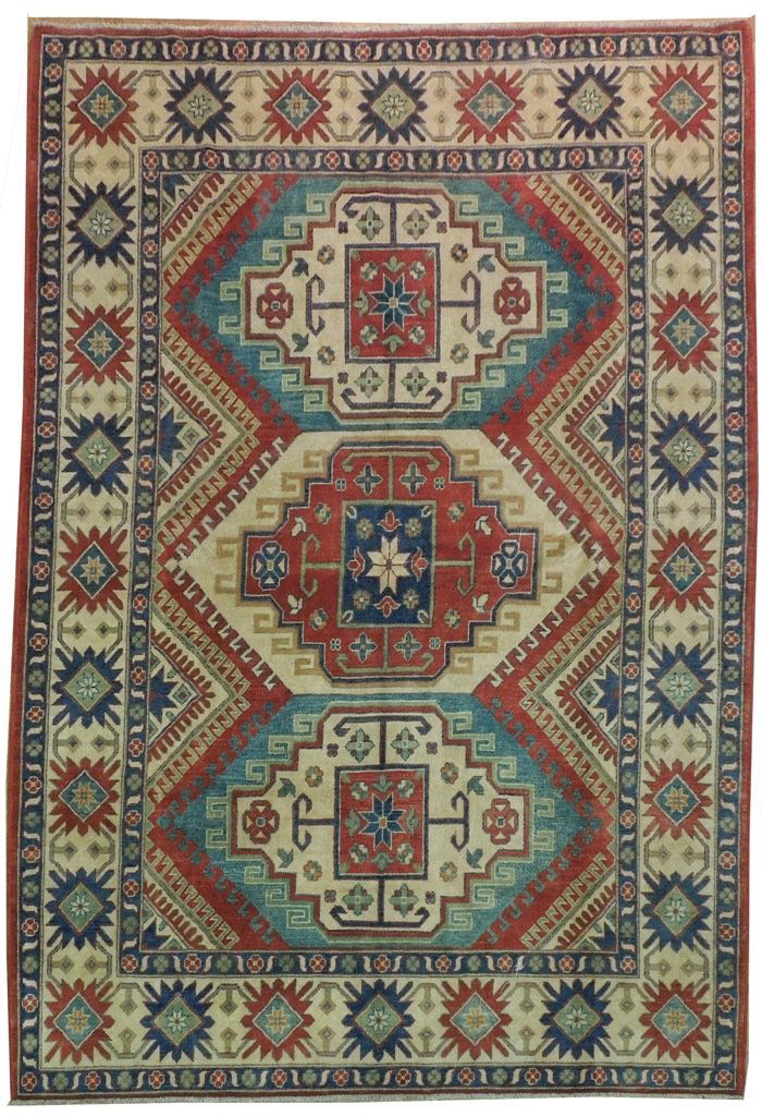Vintage Look 7'X10 Charachov Kazak Carpet (1 of 6)