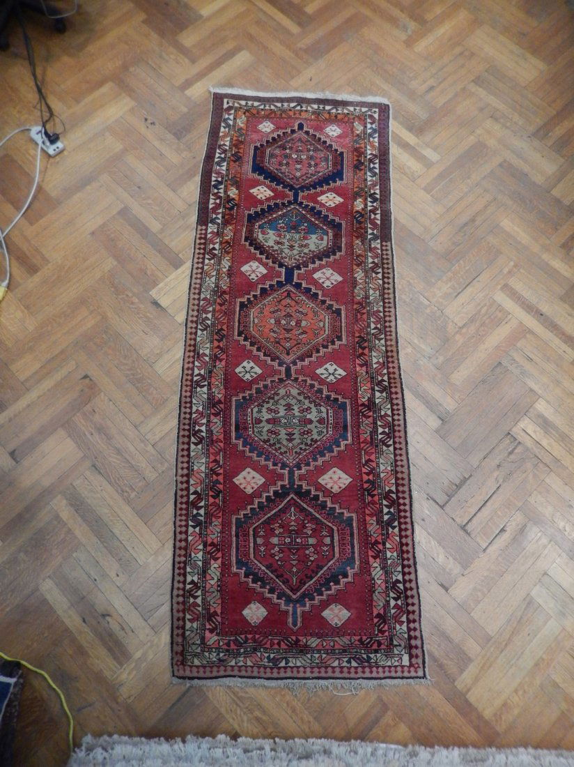 Geometric 3'X9' North West Persian Runner Cica 1950 (1 of 6)