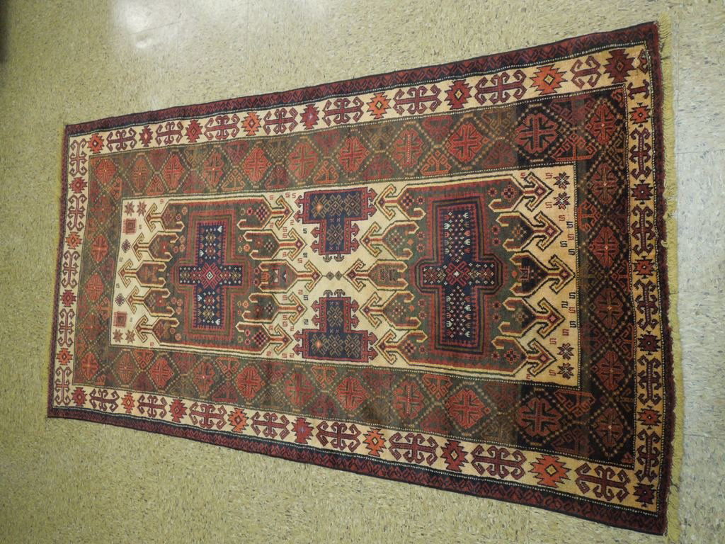 Antique Persian Tribal Rug 4'X7' (1 of 6)