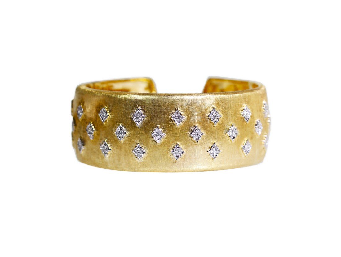 18 Karat Gold and Diamond Cuff Bracelet by Buccellati (1 of 5)