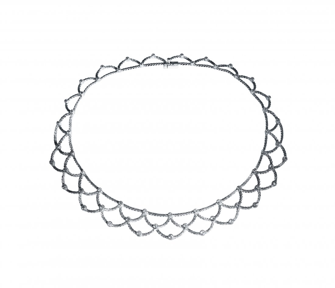 18 Karat White Gold and Diamond Necklace by Buccellati (1 of 4)