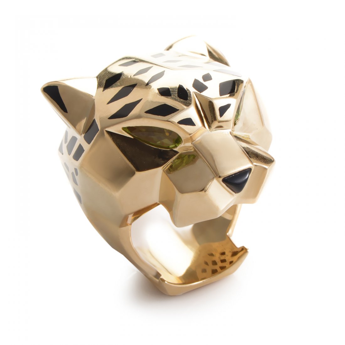 Cartier Panthère 18K Yellow Gold Gemstone Ring (1 of 5)
