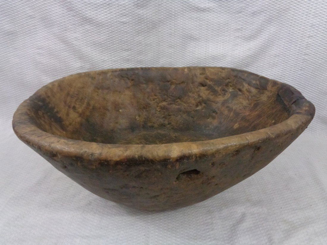Burl Root Bowl, Oblong Burl Bowl (1 of 7)