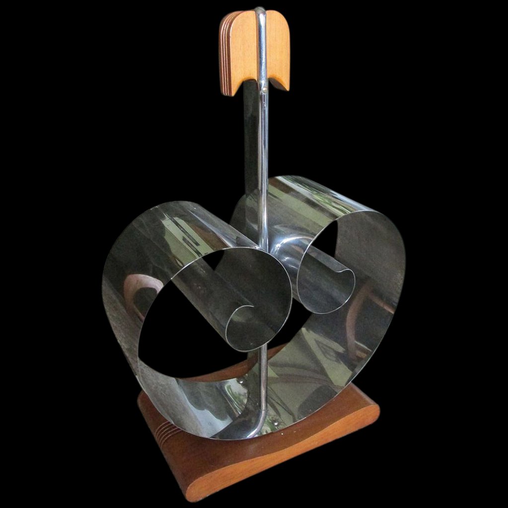Chase Art Deco Chrome Mid Century Magazine Holder (1 of 3)