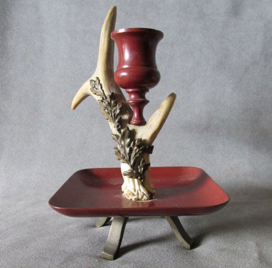 Victorian Aesthetic Antler Horn Candlestick Chamber (1 of 4)