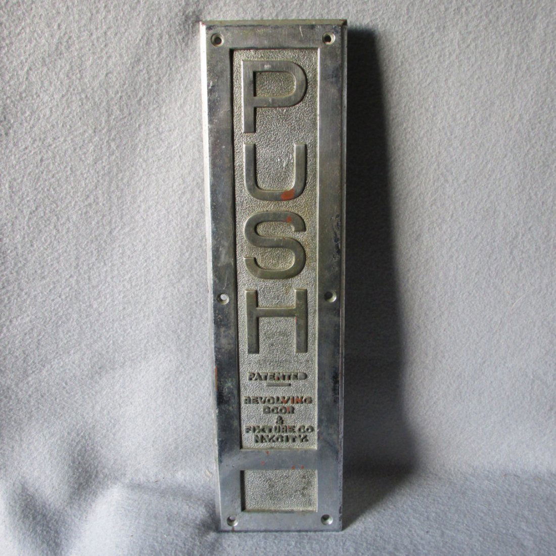 Art Deco Revolving Door Advertising Architectural Push (1 of 4)