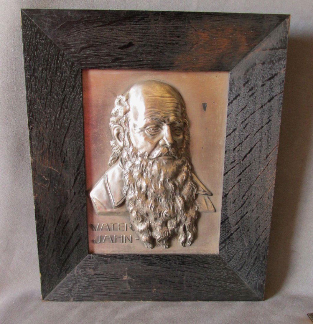 Antique Plaque Sculpture, Friedrich Ludwig Jahn (1 of 5)