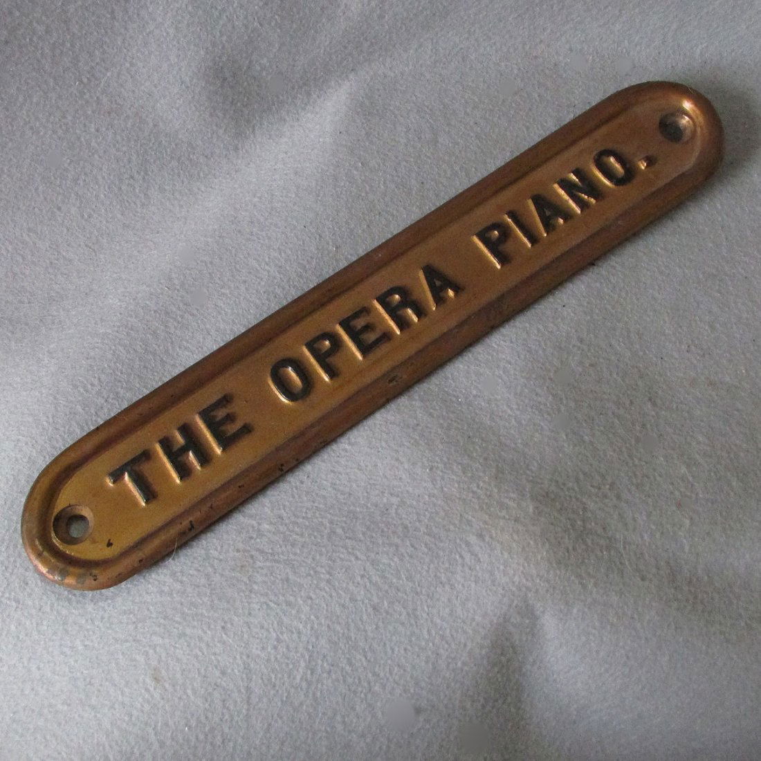 Antique Cast Iron Advertising Sign, The Opera Piano (1 of 3)
