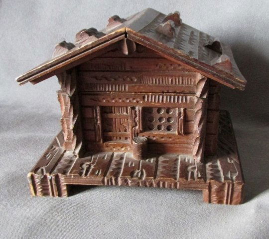 Antique Hand Carved German Black Forest Cottage Jewelry (1 of 5)