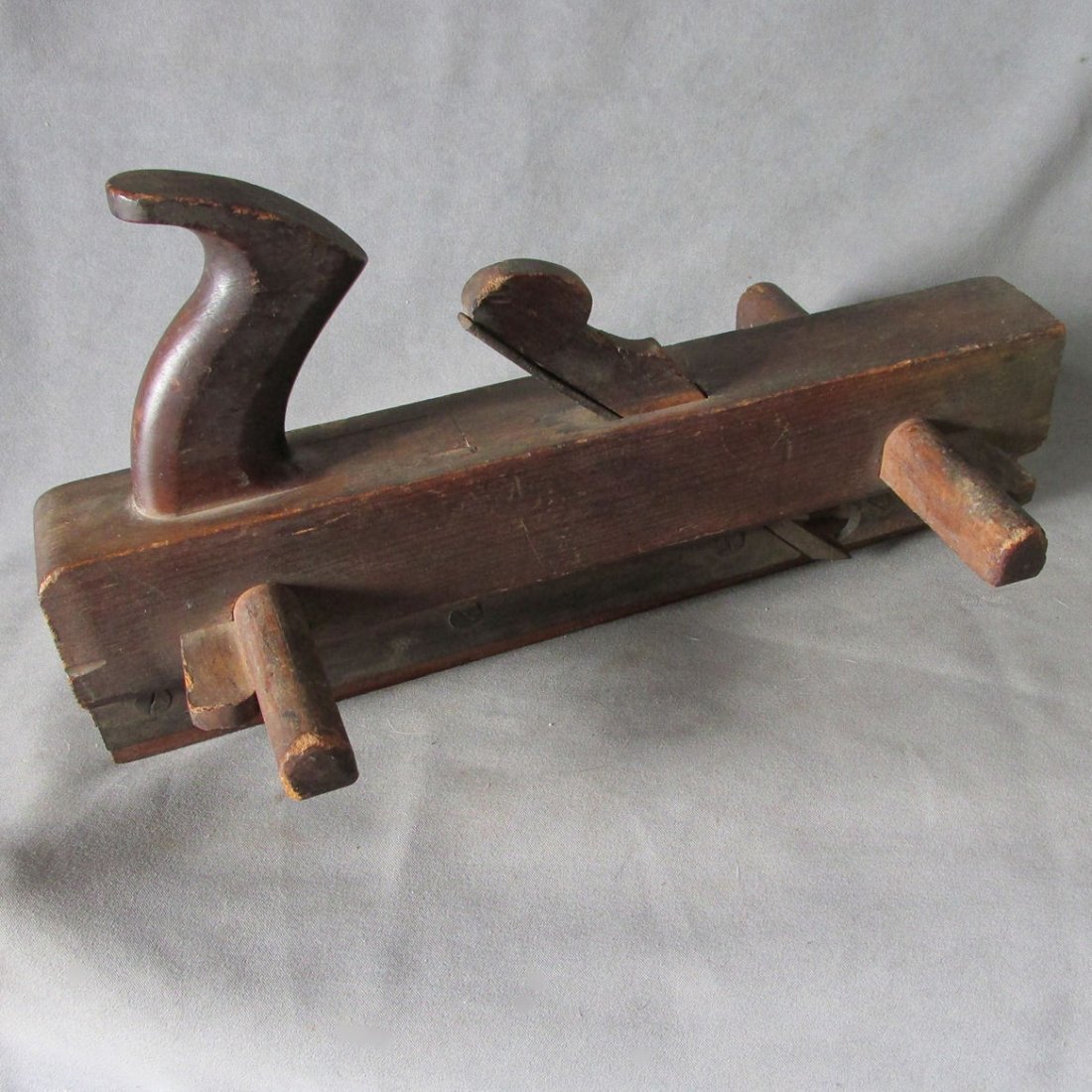19thC Wood Mortise Plane Signed John Bell Philadelphia