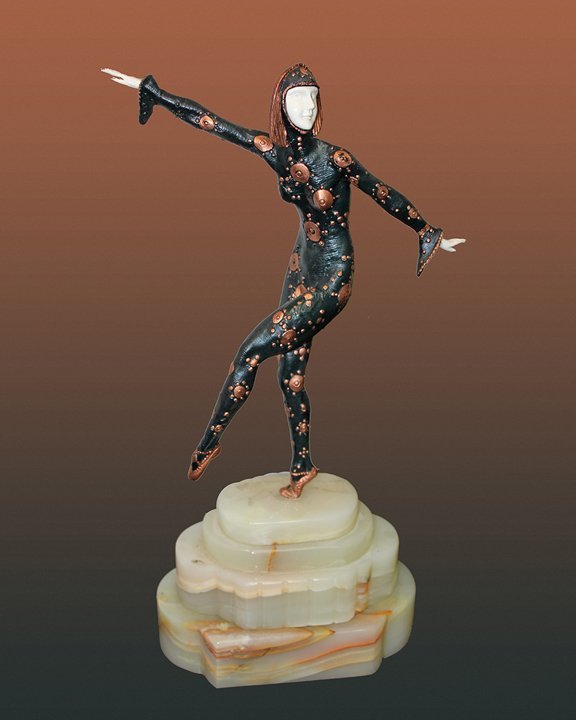 Chiparus Bronze Sculpture Russian Dancer (1 of 1)