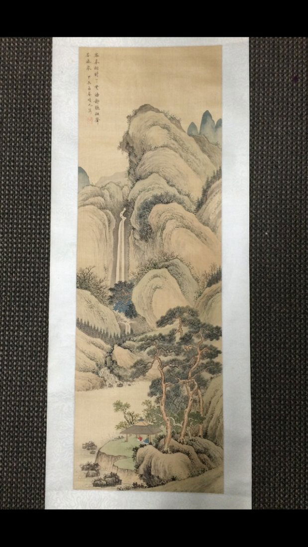 Silk Painted Scroll (1 of 6)