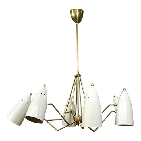 6 arm Chandelier with 6 candelabra sockets (1 of 8)