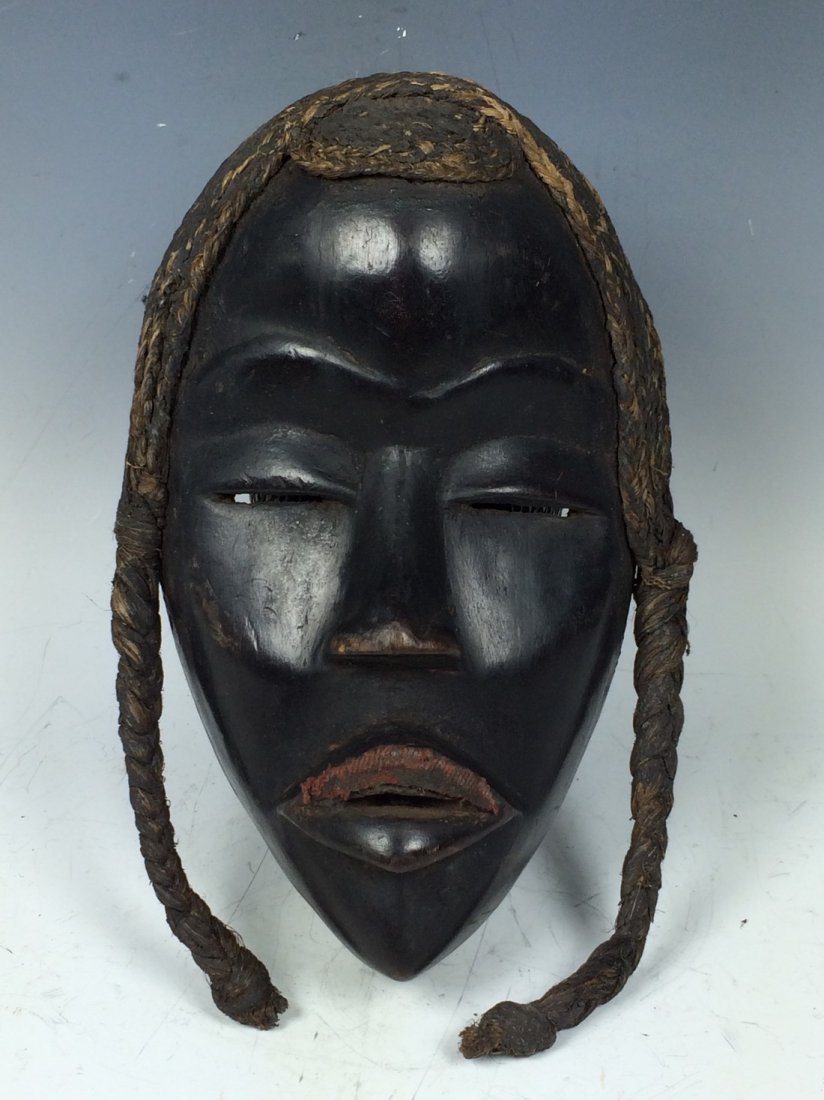 Dan Mask: African Art Dan Mask from Ivory Coast 9"H x 5.25"W This item ships from New York, NY.