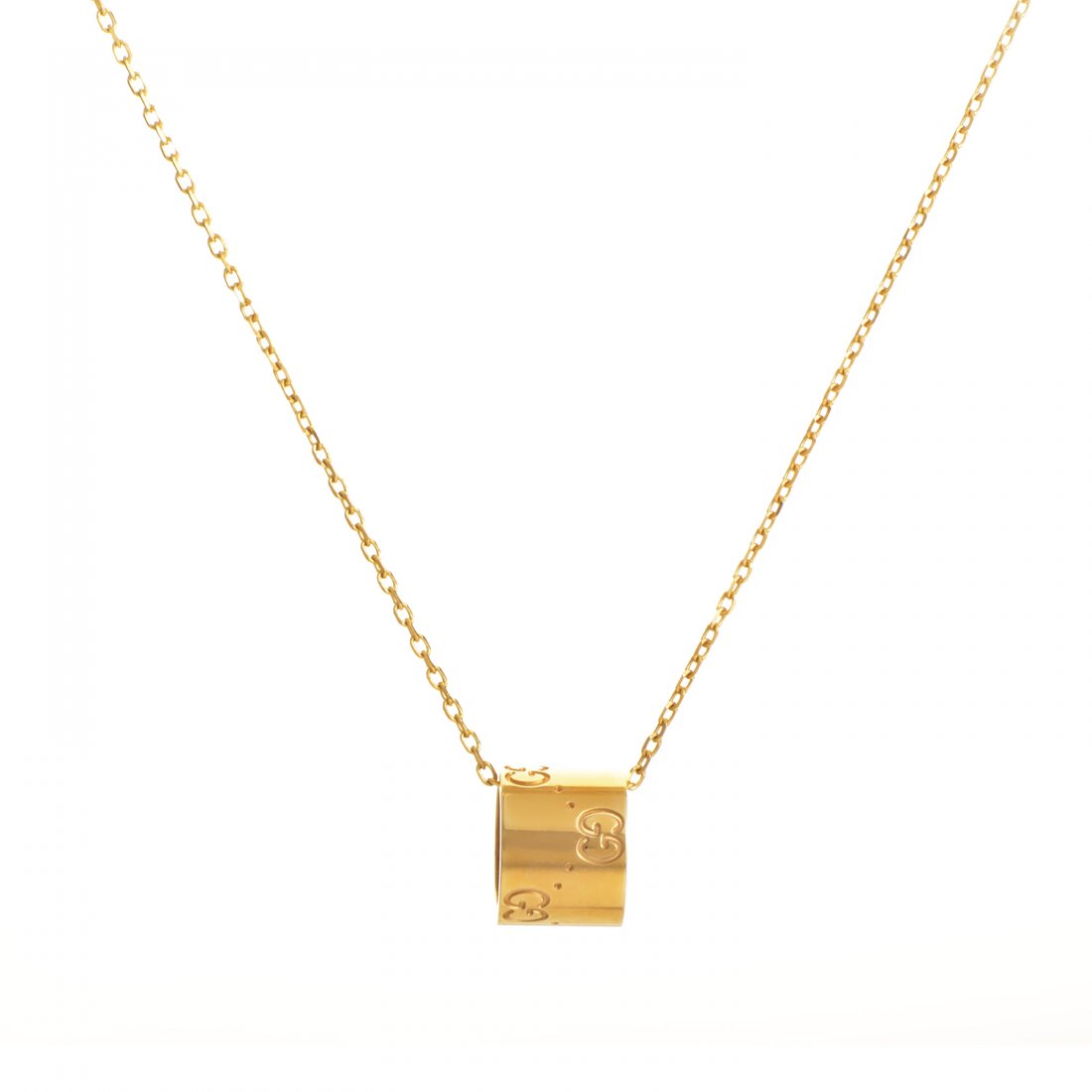 Gucci Icon 18K Yellow Gold Pendant Necklace  Dangling (1 of 4)