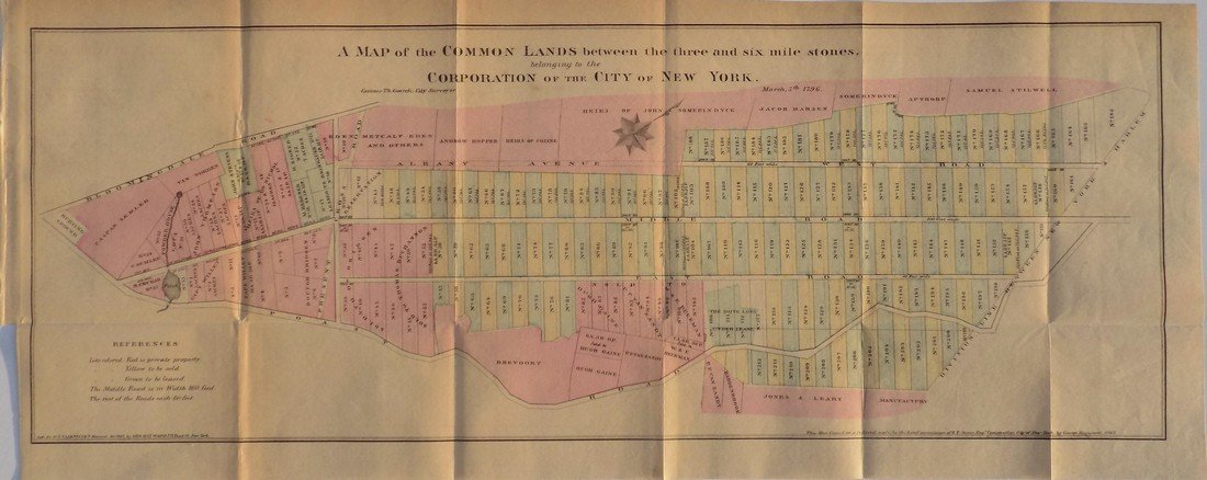 Map of New York City Streets, 1861 (1 of 5)