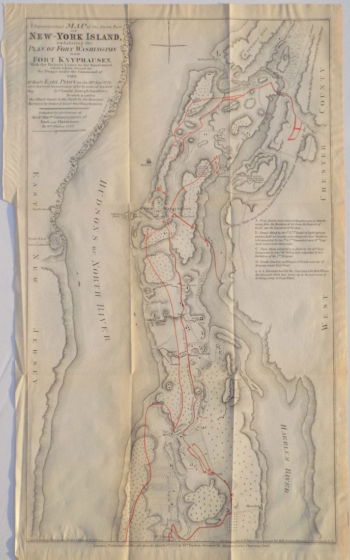 Map of New York City & Plan of Fort Washington (Port (1 of 6)