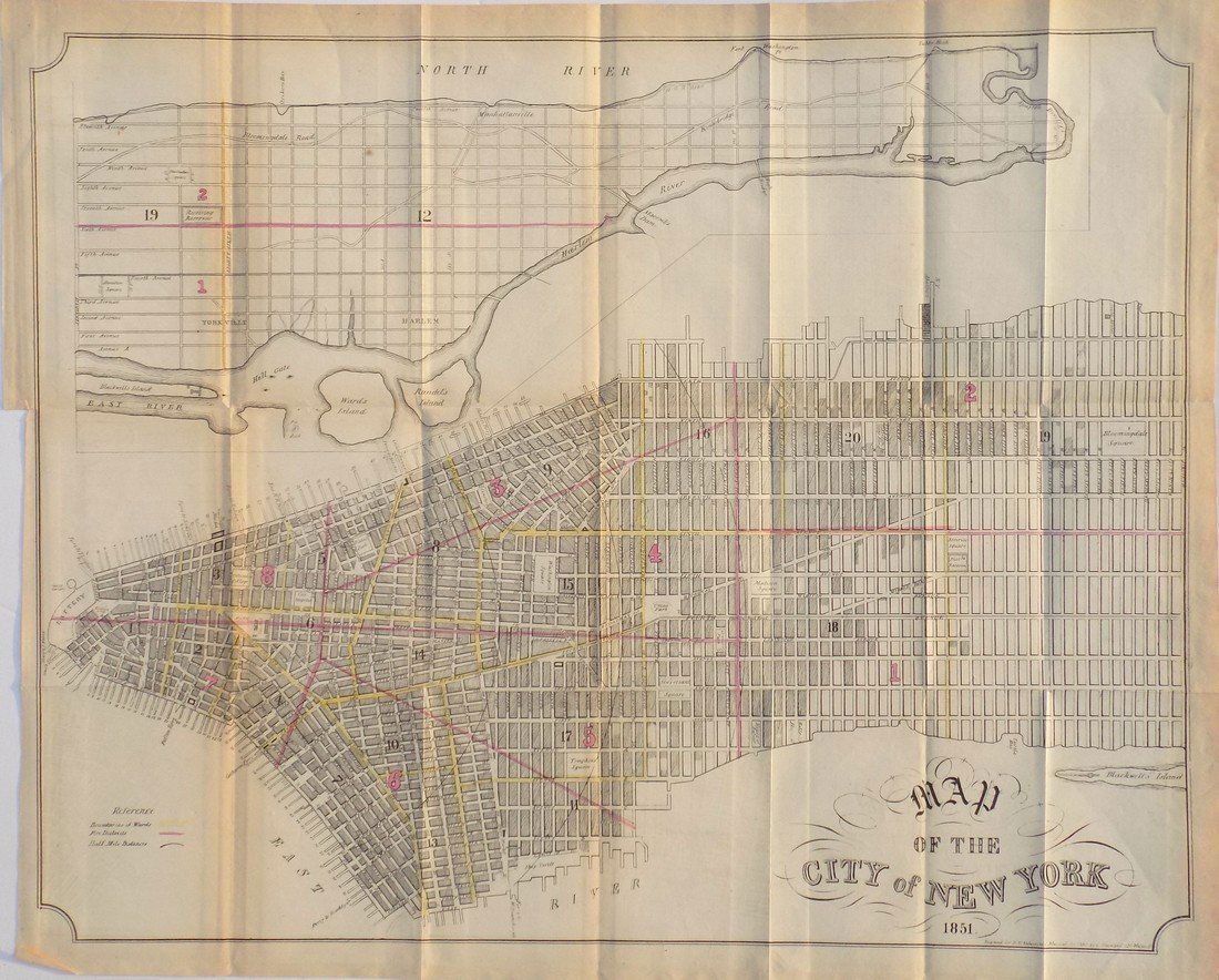 Map of Manhattan, 1861 (1 of 3)