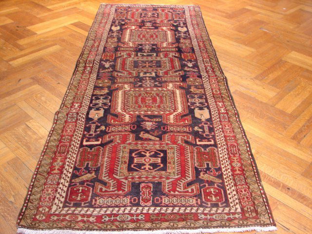 4x10 Authentic Handmade Persian Wool Runner Rug (1 of 4)