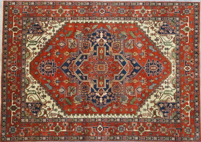 Strong Seductive Red Carpet 10x14 HANDMADE Serapi Rug (1 of 4)