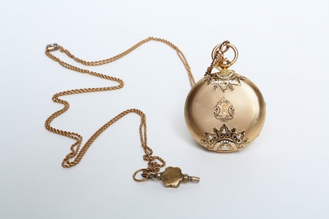1865 18k Gold American Watch Company Pocket Watch (1 of 4)