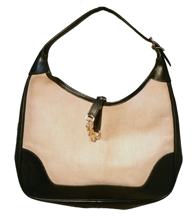 Authentic Hermes Vintage Canvas Toile Trim Bag (1 of 8)