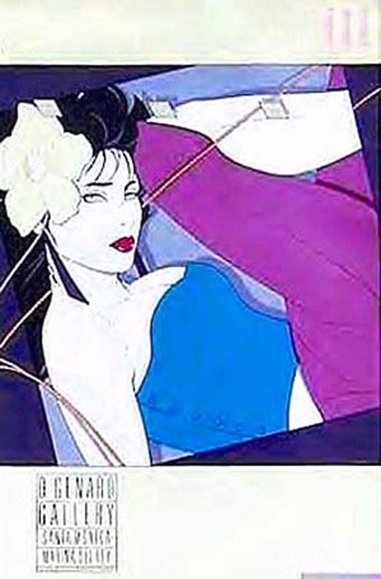 Nagel's Commemorative Original Serigraph #9: Nagel's Commemorative Original Serigraph #9, Patrick Nagel Print Original Serigraph Limited Edition Signed in the Plate. 36 X 24 Published by Mirage Dumas. On Heavy Art Paper, . A Rare Find, It Came L