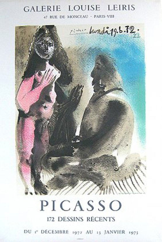 Picasso the Artist and His Model Original Lithograph (1 of 1)
