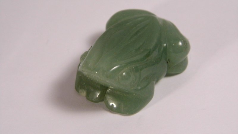 Vintage Adventurine Pendant Green Frog  Sizable for (1 of 4)
