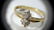 Vintage 10 Karat Gold Ladies Dinner Ring Diamond