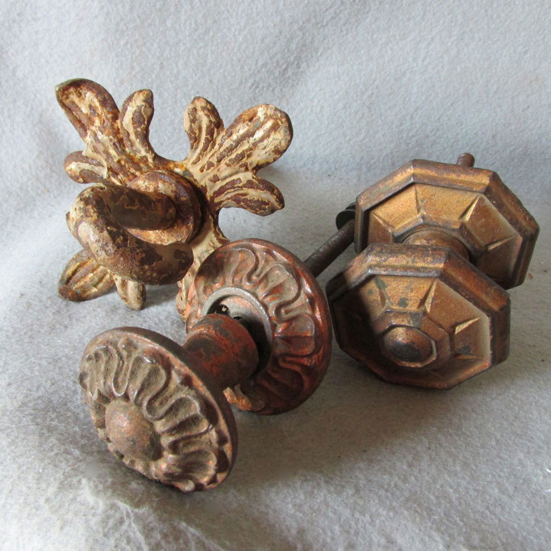 19thC Architectural Hooks, Knobs, Cast Iron (1 of 8)