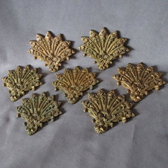 7 Antique Figural Fan Architectural Elements (1 of 5)