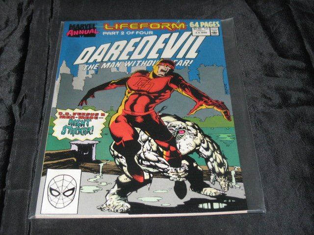 Daredevil (1st Series) Annual #6: Versus Lifeform; ca. 1990; Lifeform, Part 2; Predator; Truth or Dare; Innocent Bystander?; Two Schizos Free shipping within North America if total order exceeds $100.00. Additional shipping and handli