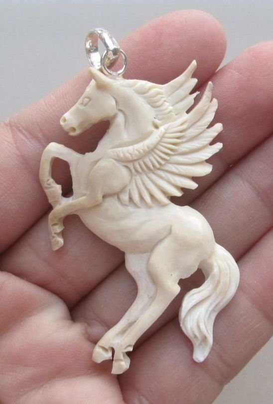 Hand Craved Pegasus Pendant (1 of 1)