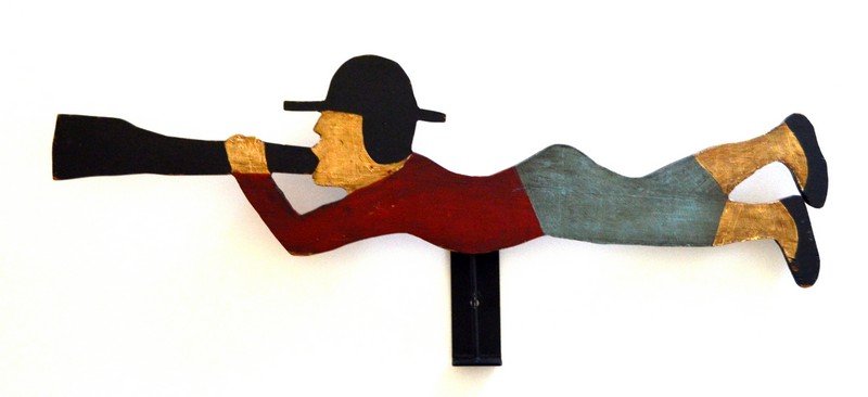 Rare Painted Wood Weathervane (1 of 6)