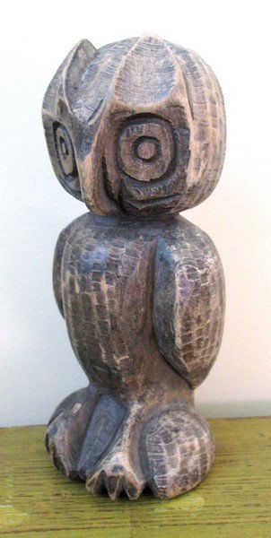 Carved Folk Art Owl (1 of 6)