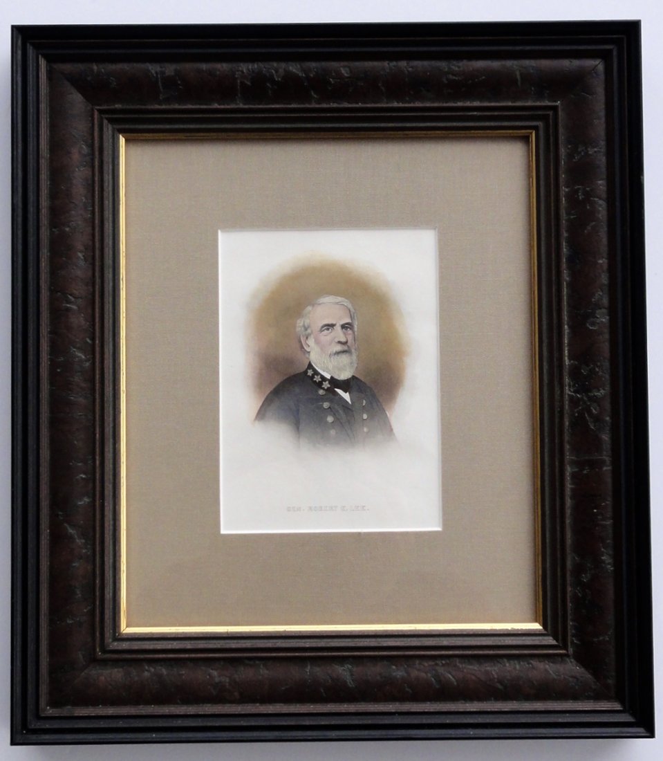 General Robert E. Lee, Antique Print, Custom Framed (1 of 5)