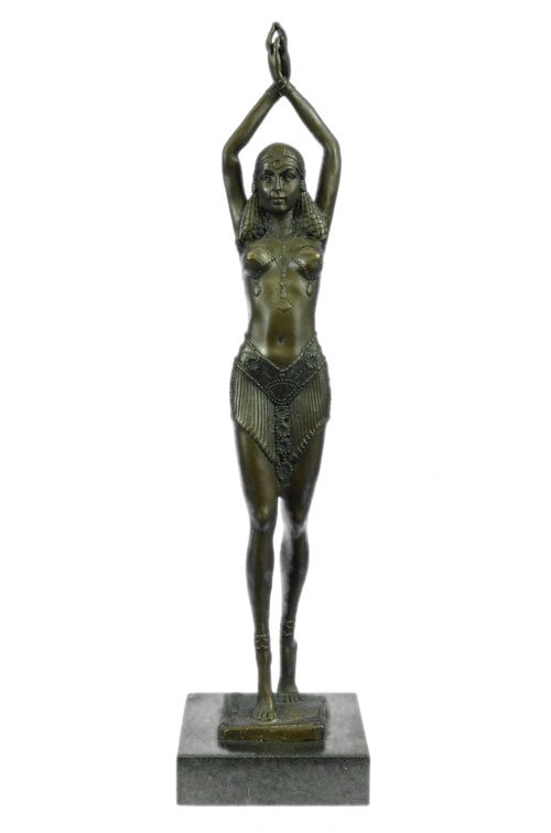 great looking bronze sculpture on marble base (1 of 9)