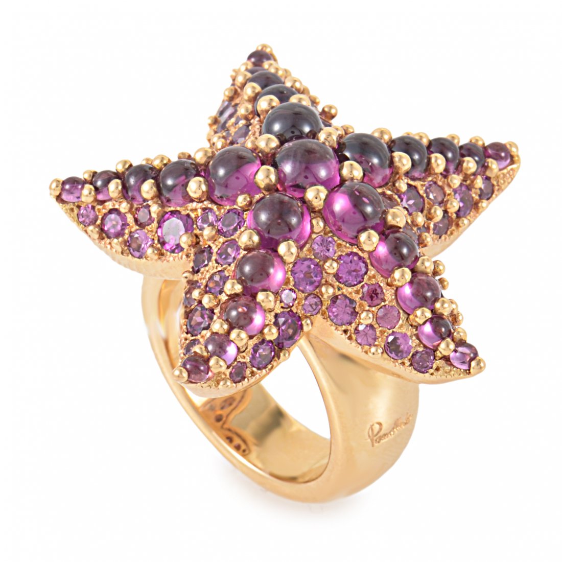 *Sirene 18K Rose Gold Rhodolite Starfish Ring (1 of 3)