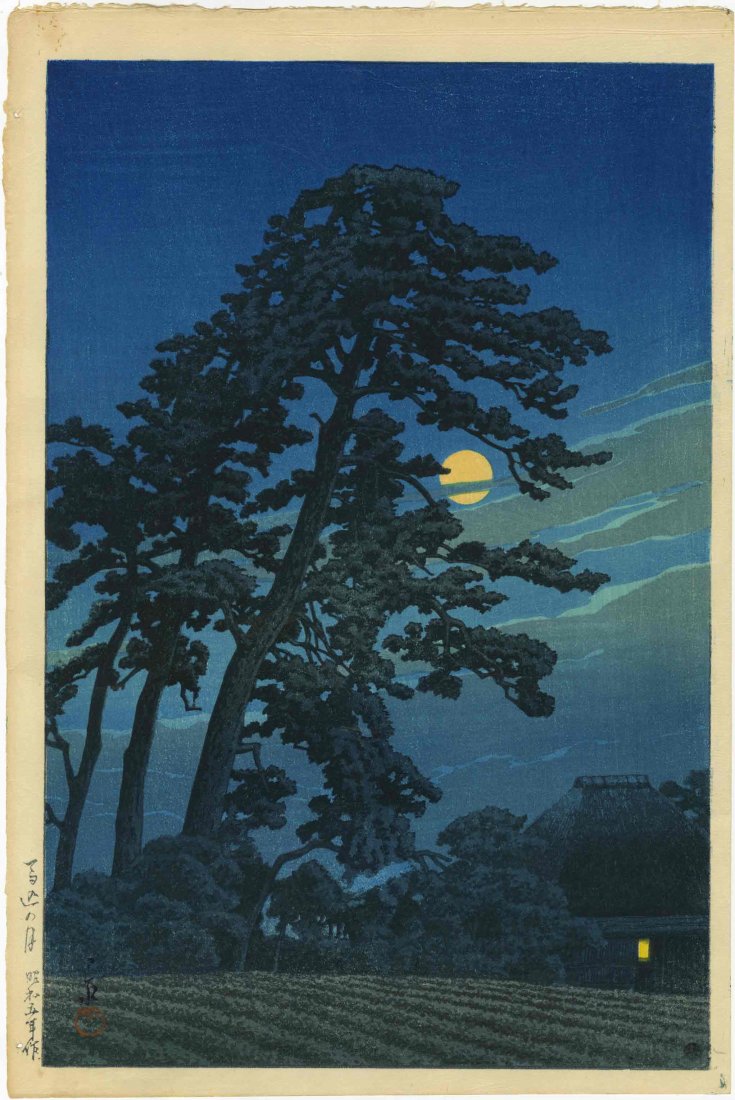 HASUI KAWASE - FULL MOON AT MAGOME - 1930 (1 of 2)