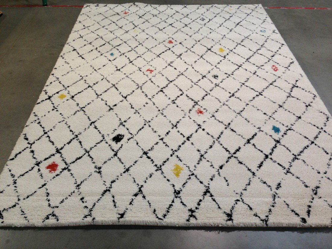 8x11  TRANSITIONAL MOROCCAN DESIGN  HAND TUFTED  RUG (1 of 5)