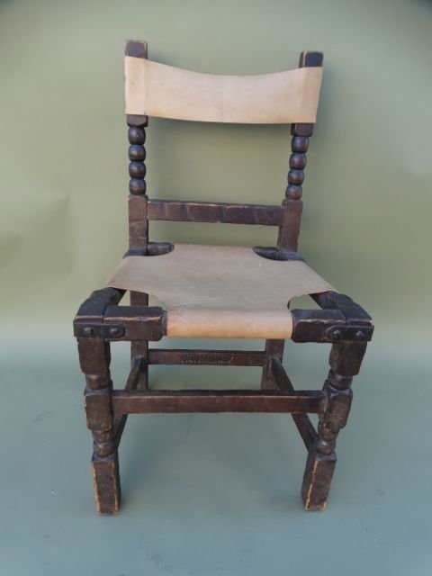 Monterey Classic Old Wood Dining Chair #4 F1336 (1 of 6)