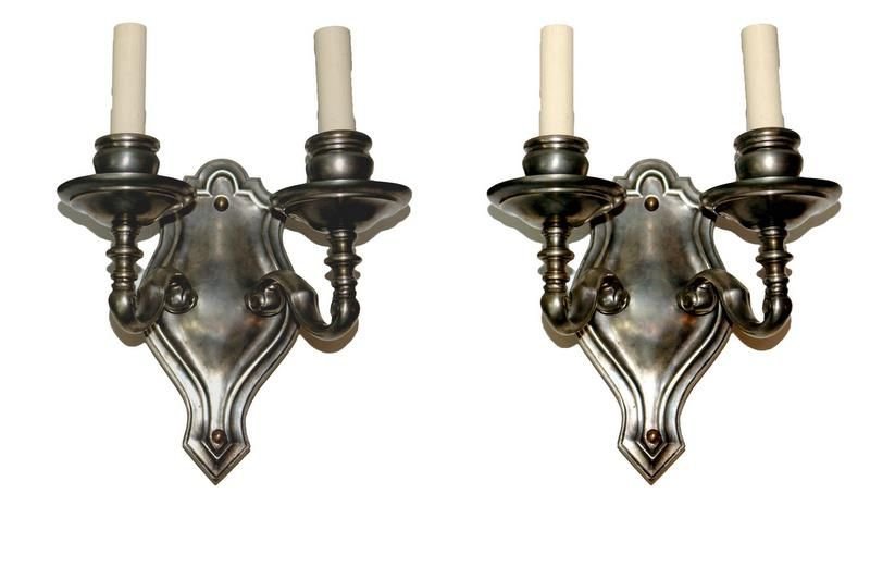 SILVERED BRONZE CALDWELL SCONCES (1 of 4)