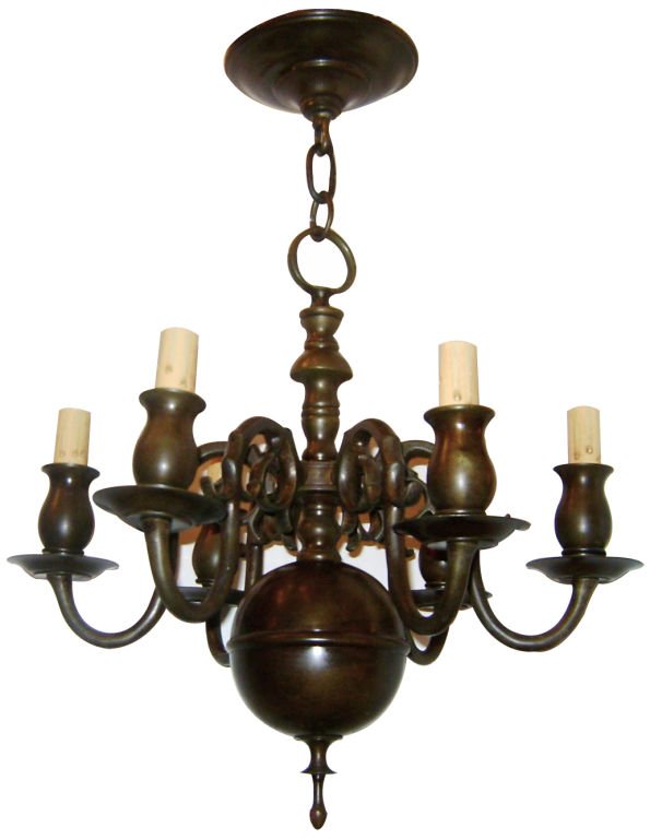 BRONZE DUTCH CHANDELIER (1 of 5)