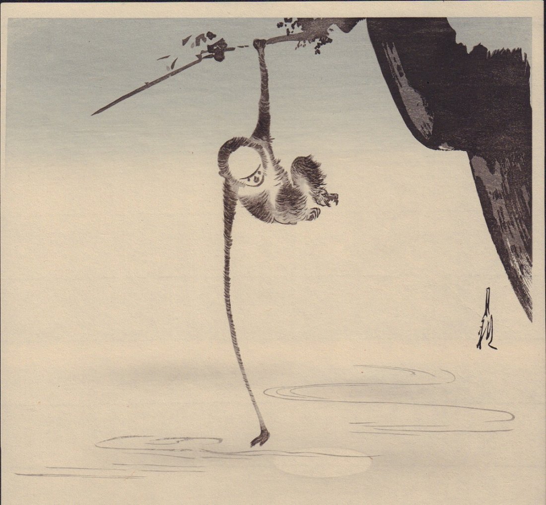 Original Japanese Woodblock print by Gekko (1 of 2)