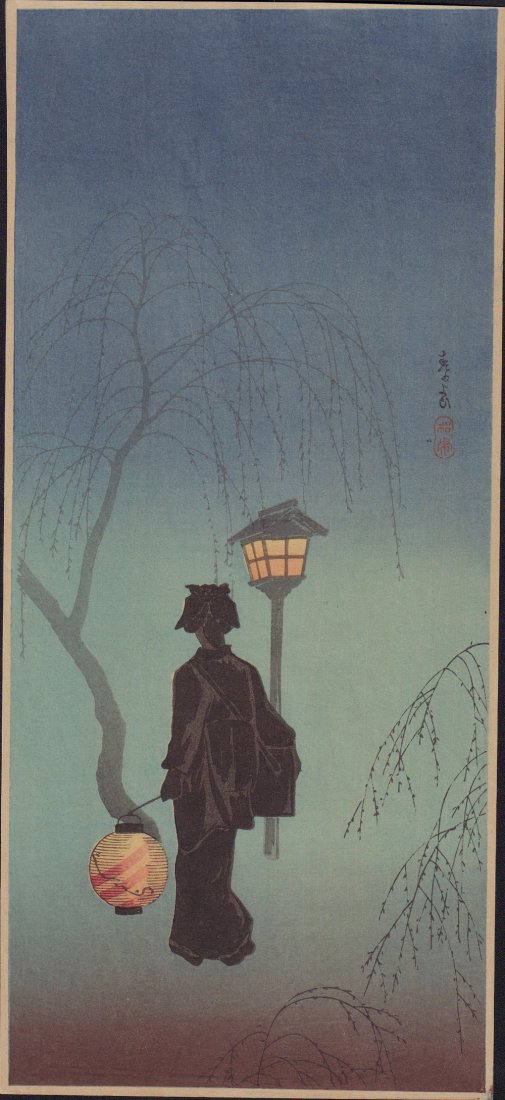 Original Japanese Woodblock print by Shotei (1 of 2)