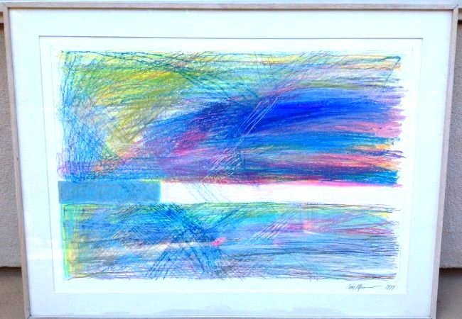 Susan Moss- "Black Forest" RARE original mix media (1 of 3)