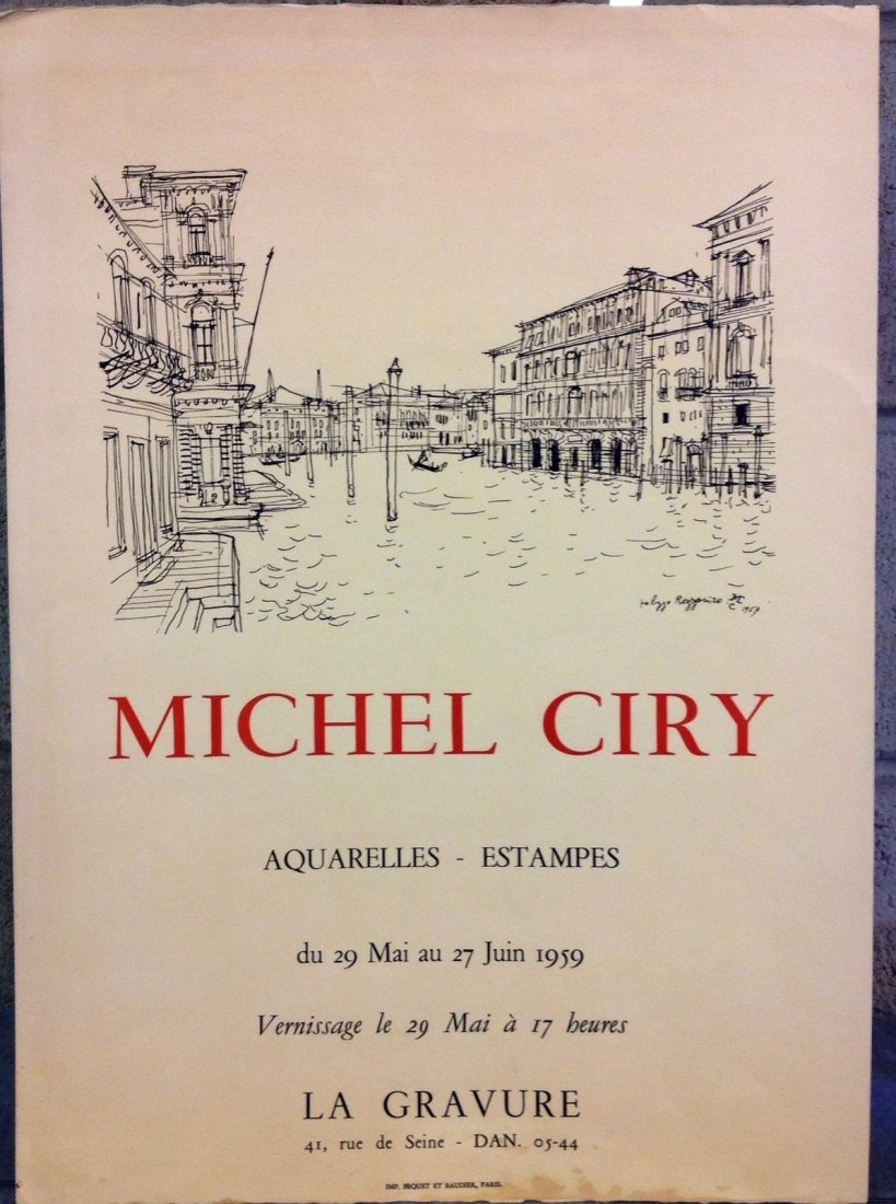 Michel Ciry - Aquarelles - Estampes Paris 1959 (1 of 1)