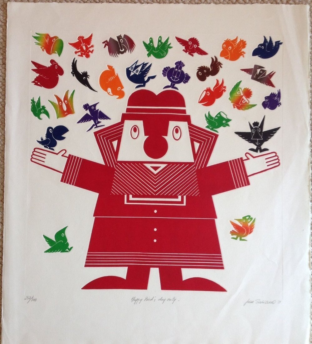 JEAN SARIANO -"HAPPY BIRDS DAY ONLY" -Etching (1 of 4)