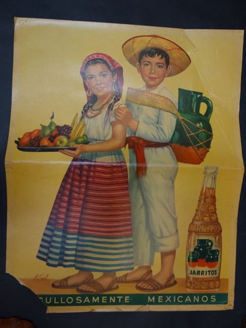 Mexican Jarritos Soft Drink Poster 1950s (1 of 4)